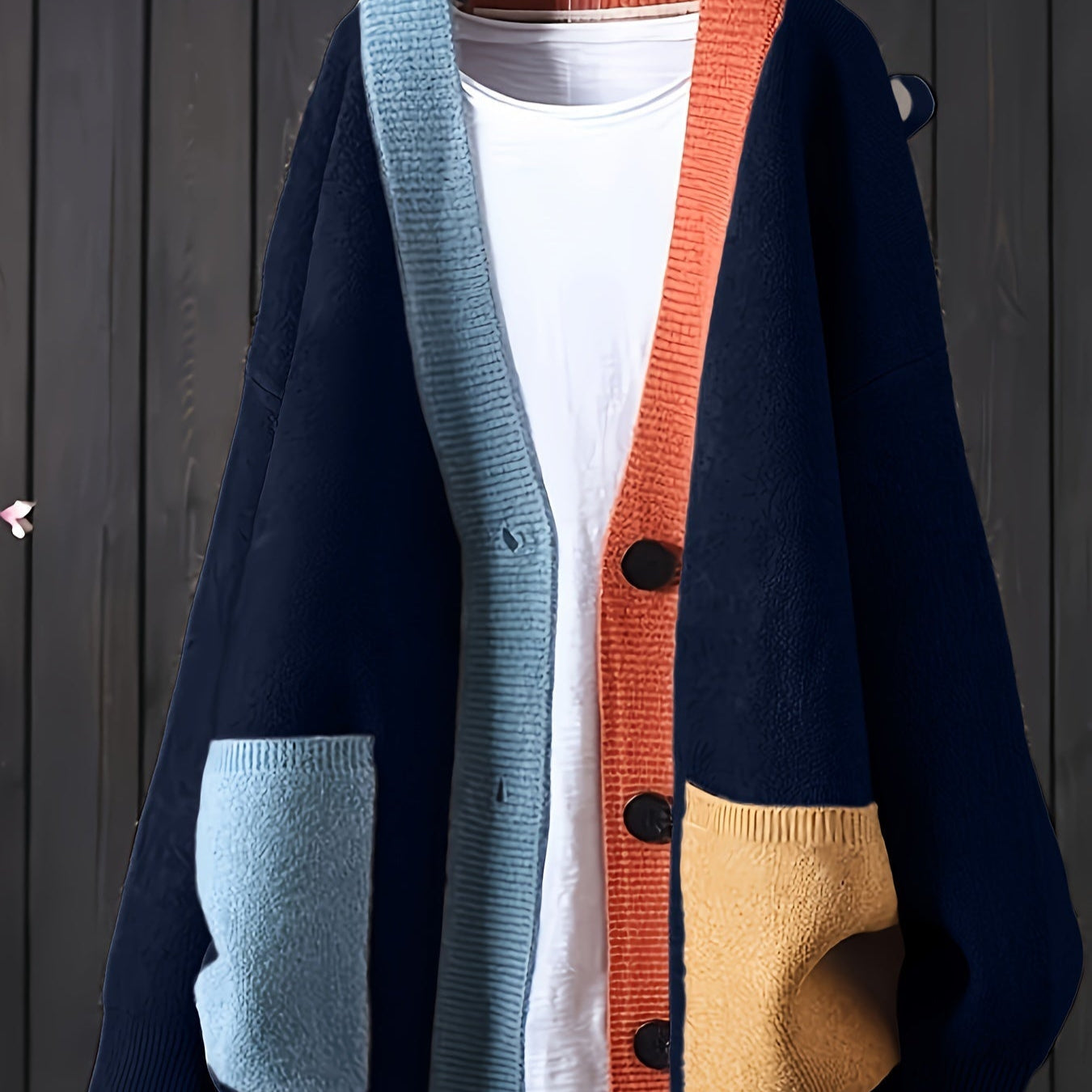 Vestra™  | Afslappet Farverig Cardigan