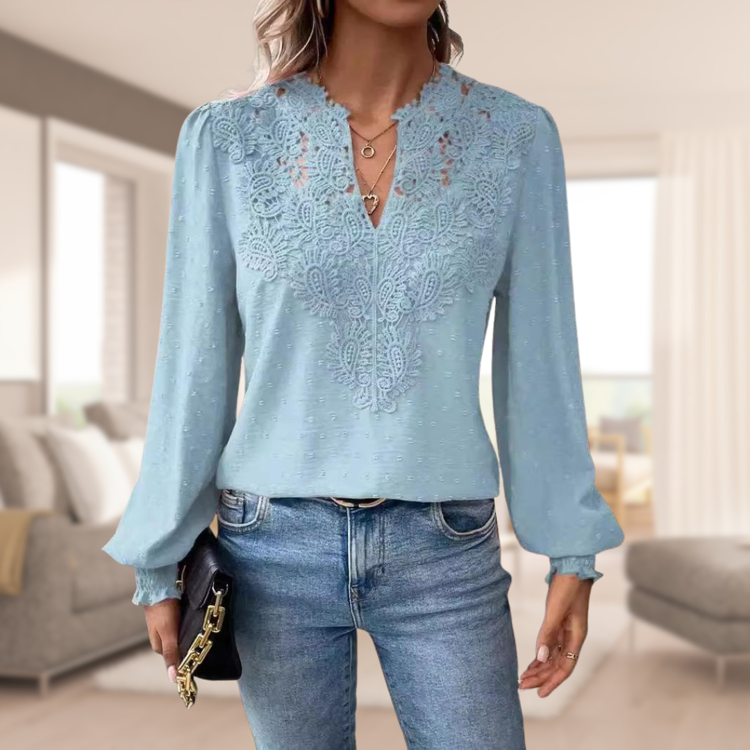 Vestra™  | Elegant damebluse med løse ærmer