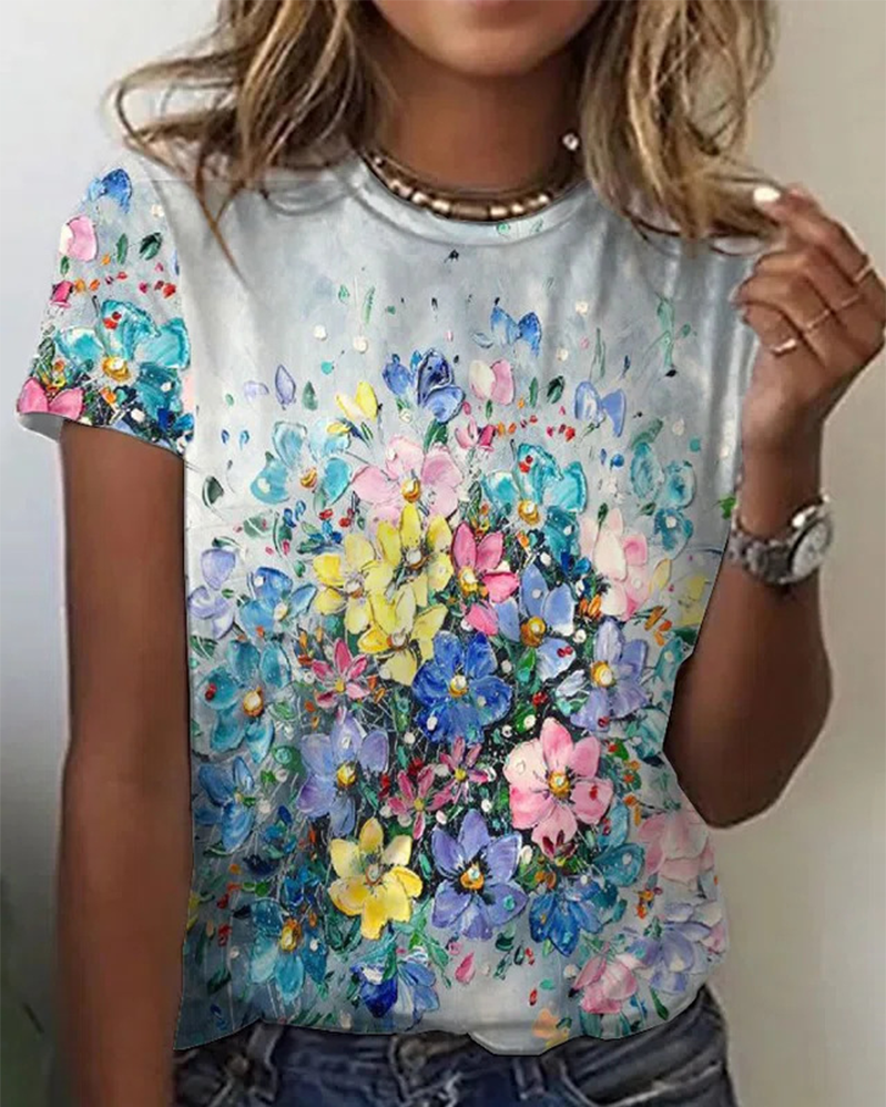 Vestra™  | Elegant Print Bluse