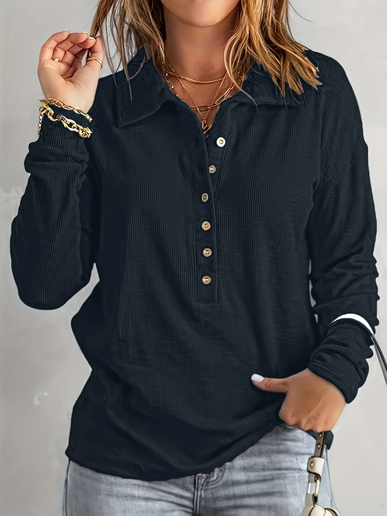 Vestra™  | Blød og Afslappet Langærmet Bluse