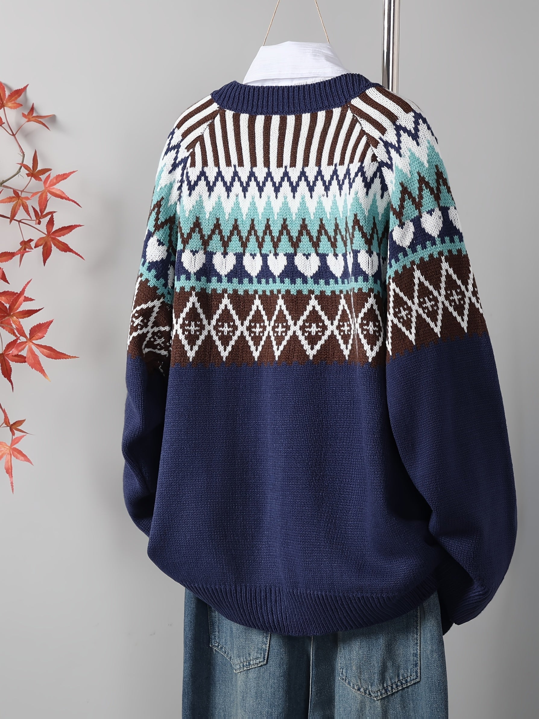 Vestra™  | Klassisk Strikcardigan med Mønster