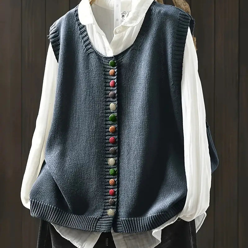 Vestra™  | Ærmeløs Strikket Vest