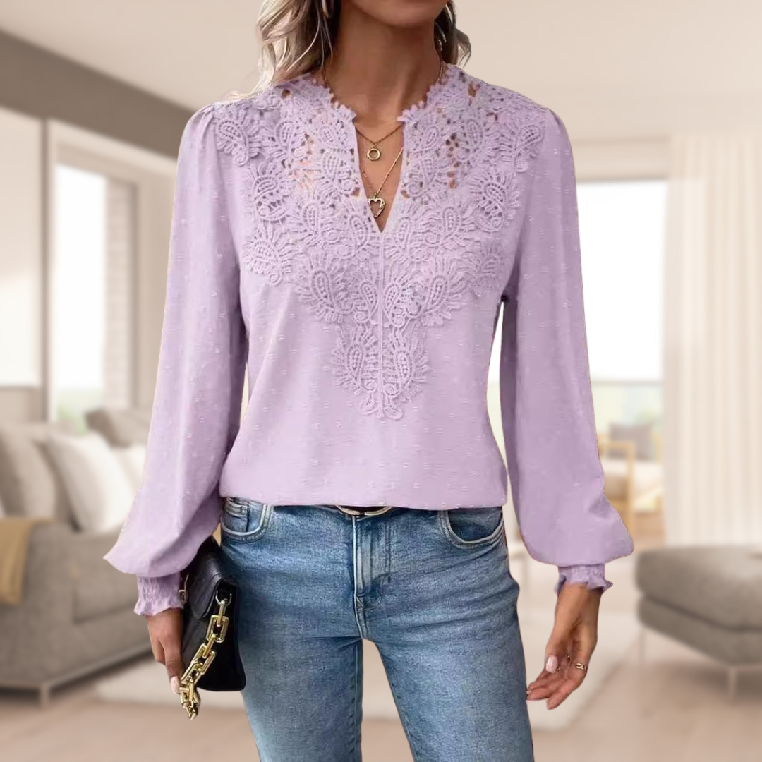 Vestra™  | Elegant damebluse med løse ærmer