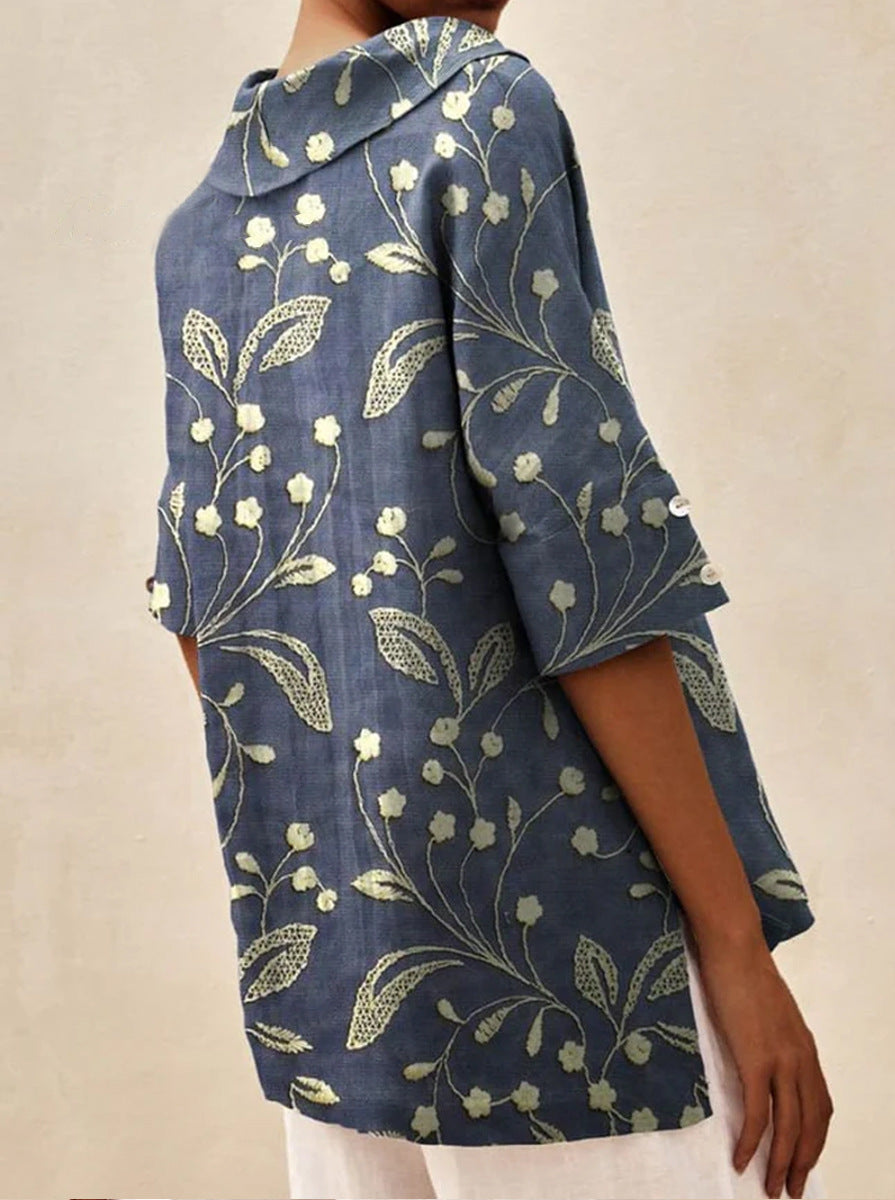 Vestra™  | Elegant top med V-udskæring