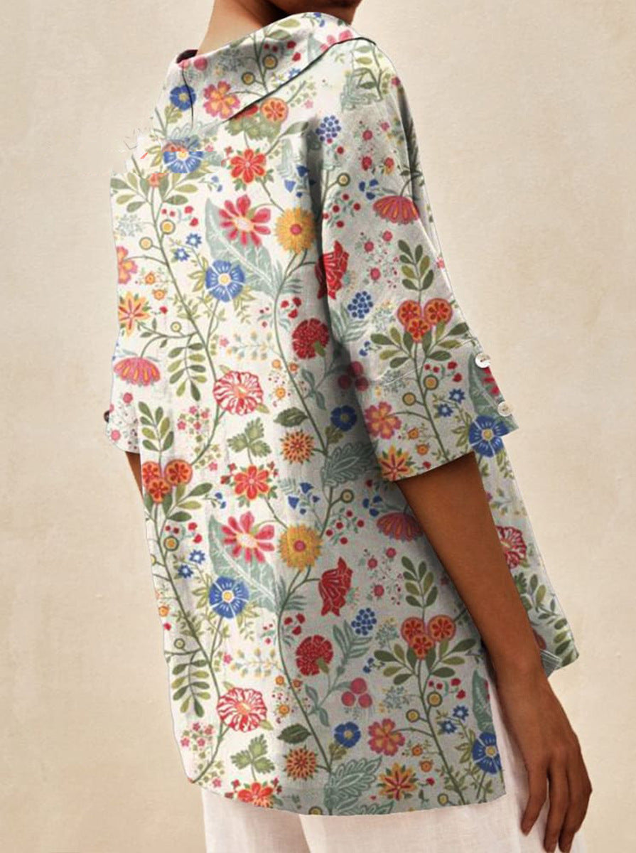 Vestra™  | Elegant top med V-udskæring