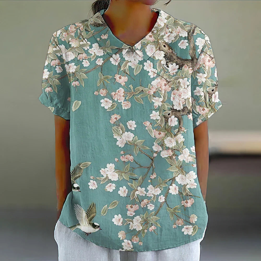 Vestra™ | Blomstret Bluse