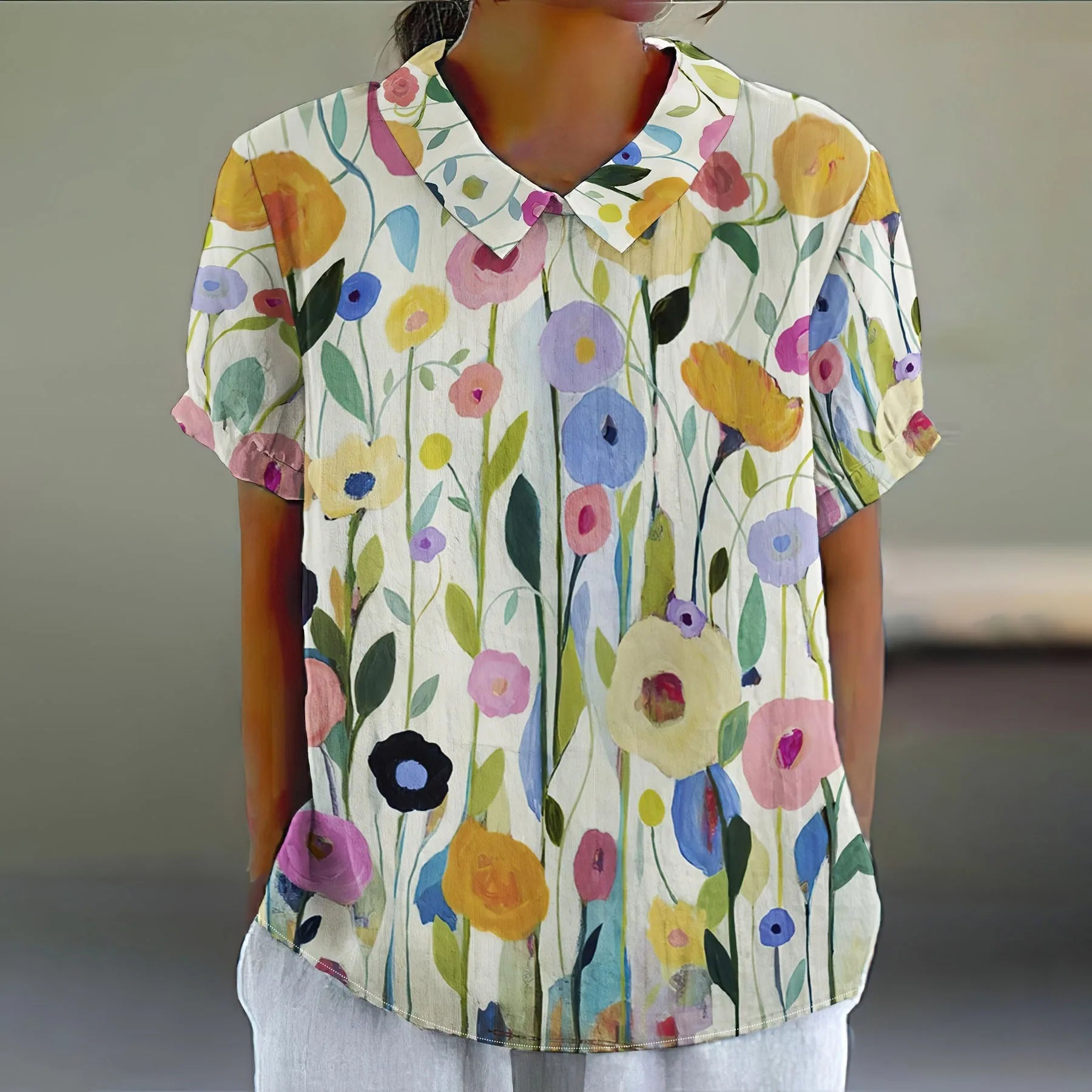 Vestra™ | Blomstret Bluse