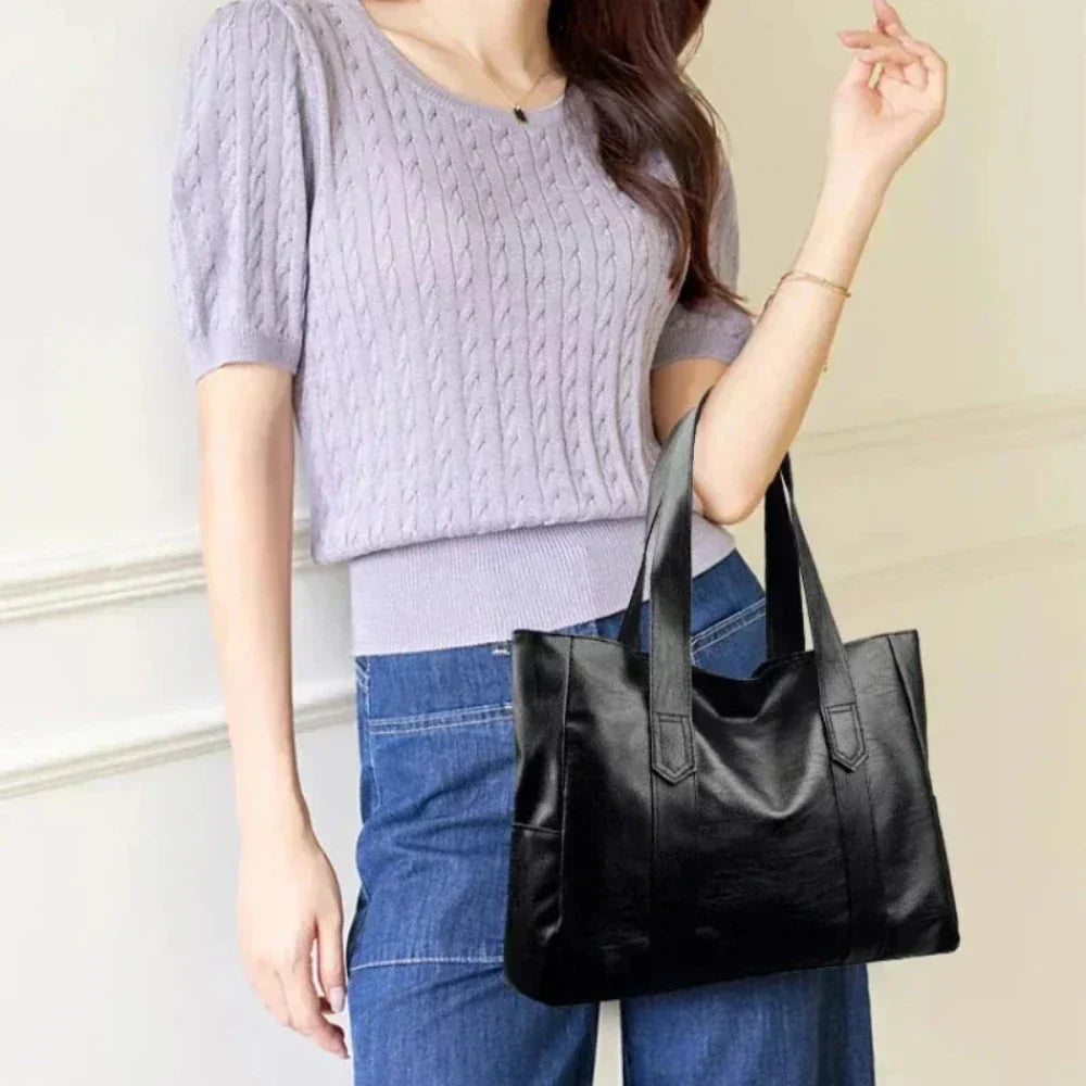 Vestra™  | Minimalistisk luksuriøs skuldertaske i blødt design.