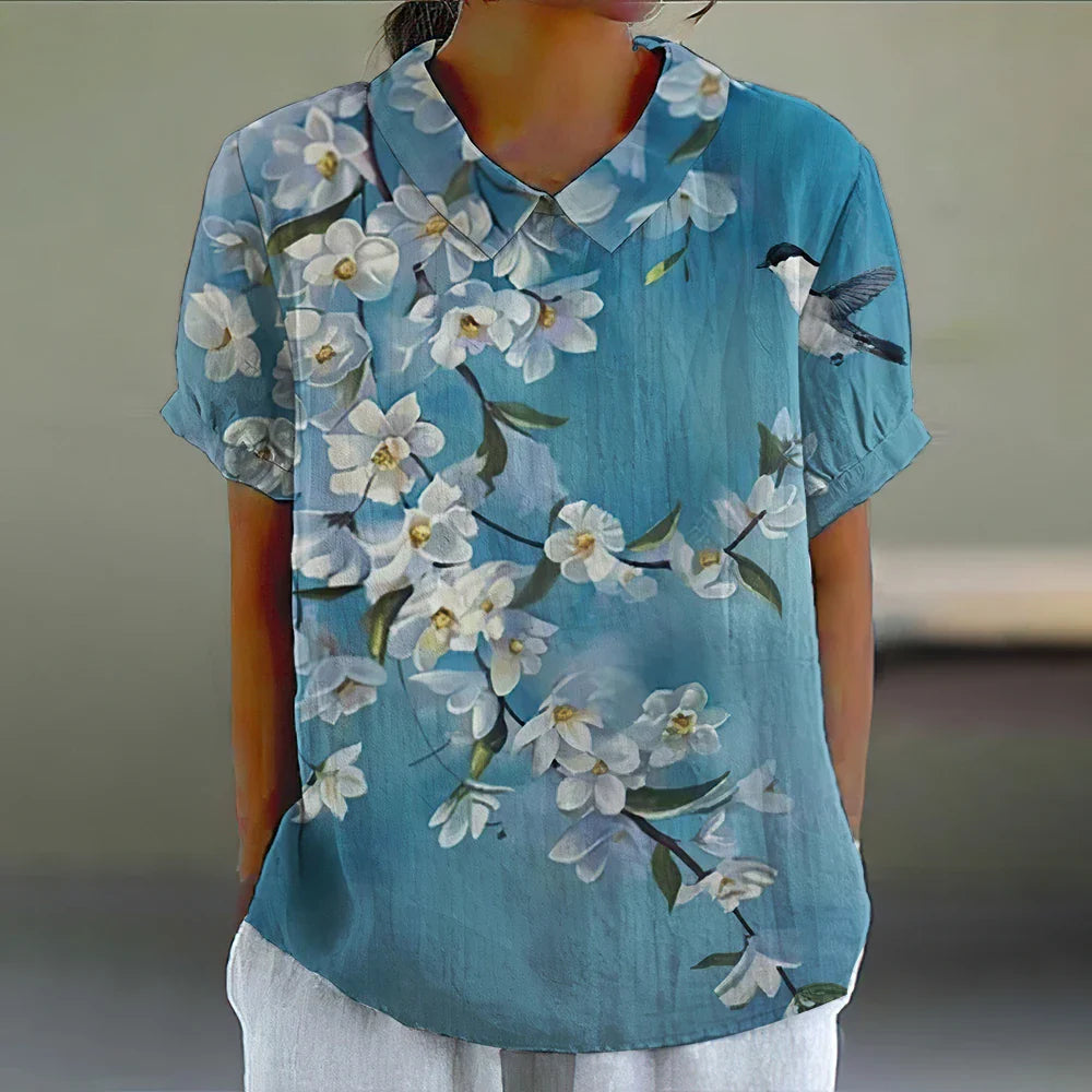Vestra™ | Blomstret Bluse