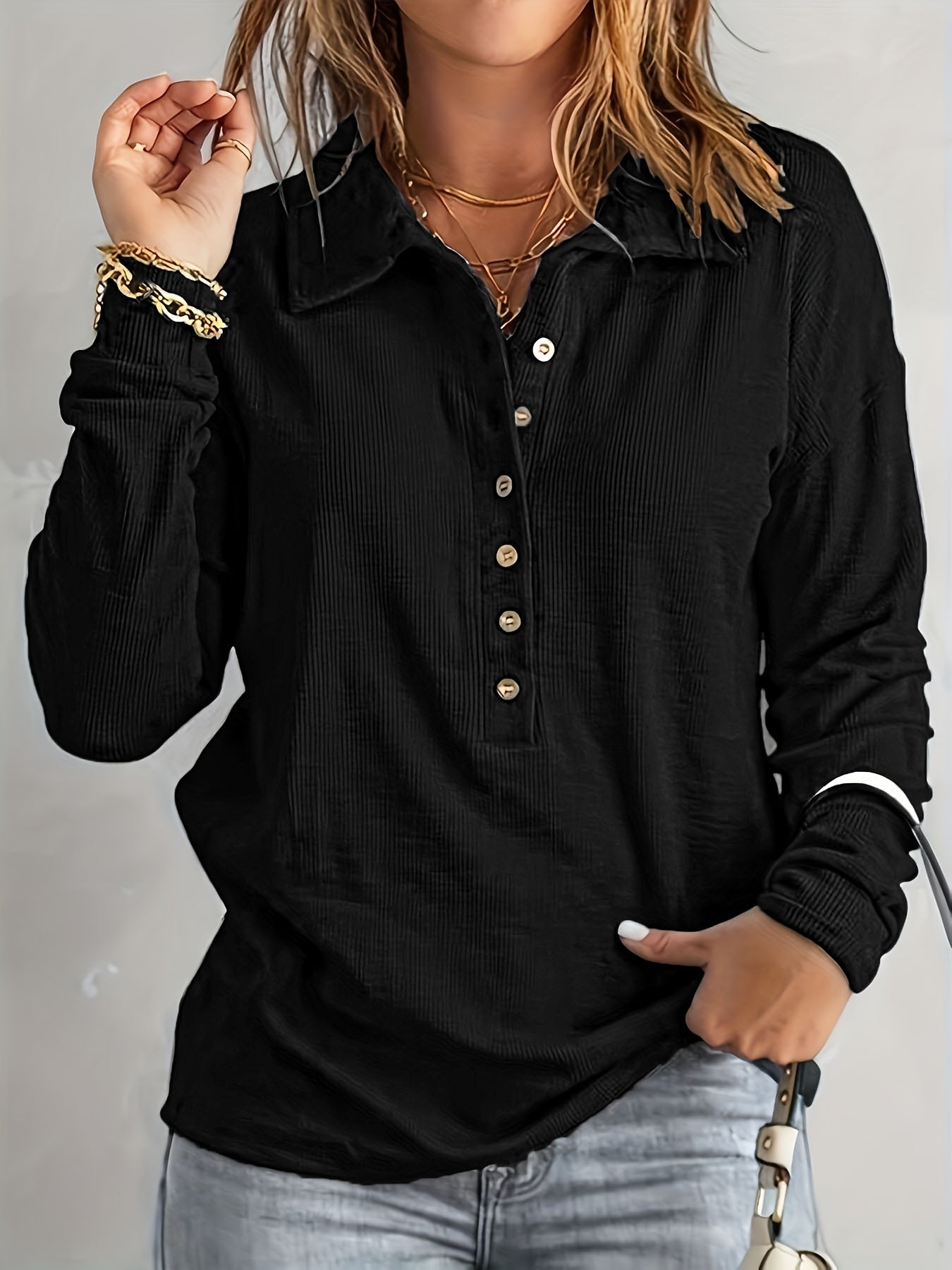 Vestra™  | Blød og Afslappet Langærmet Bluse