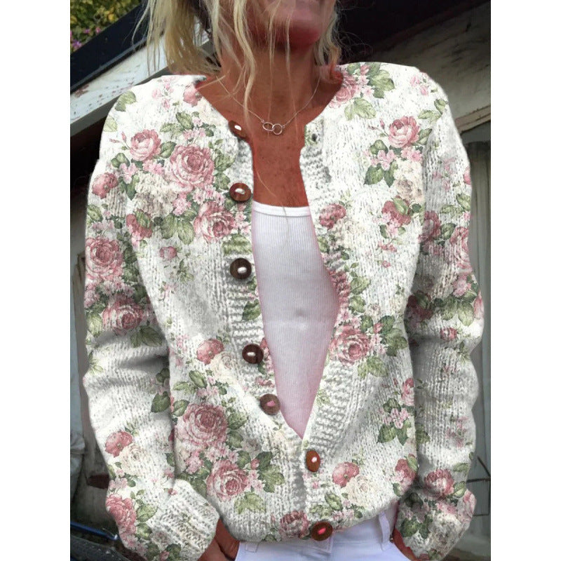 Vestra™  | Let cardigan med legende print