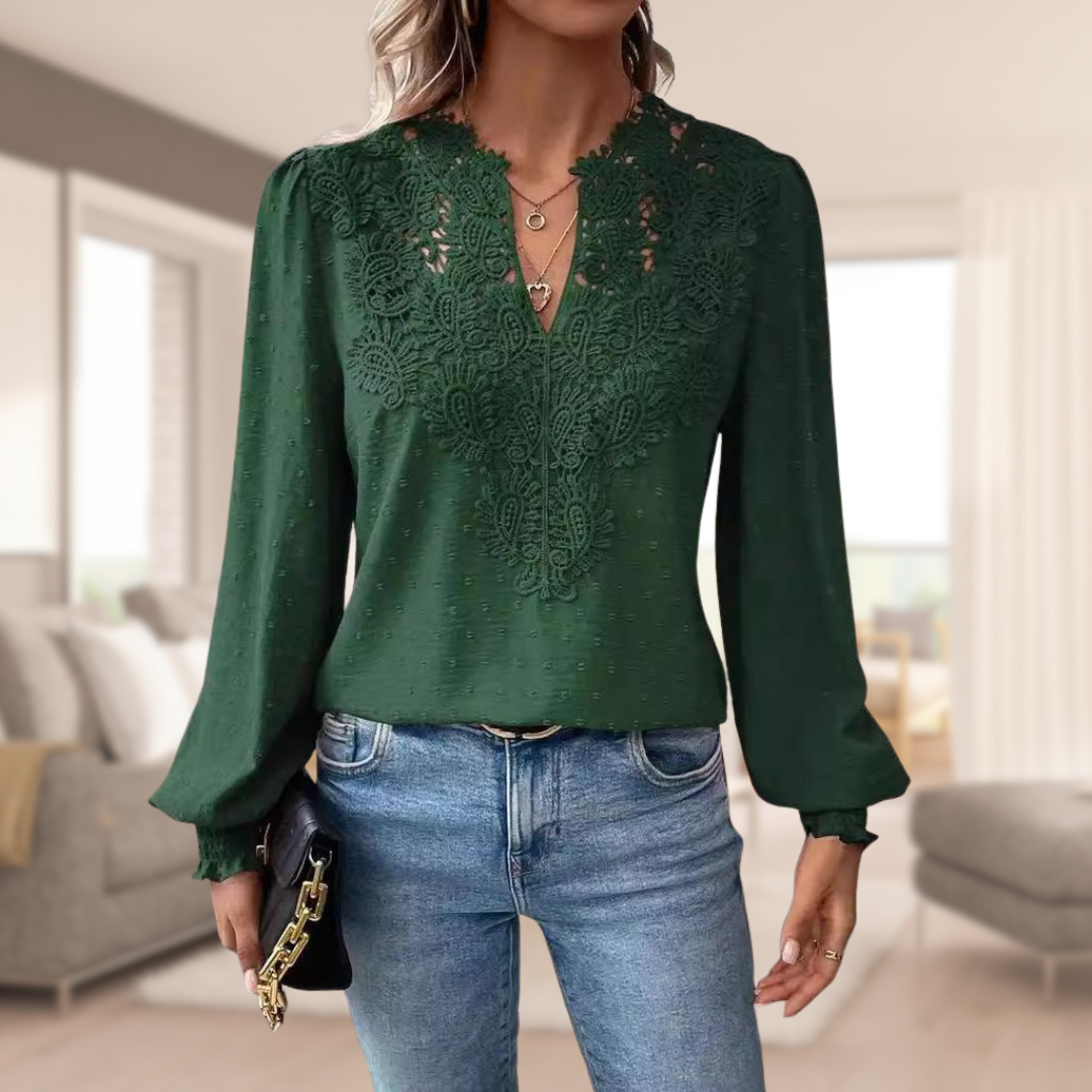 Vestra™  | Elegant damebluse med løse ærmer