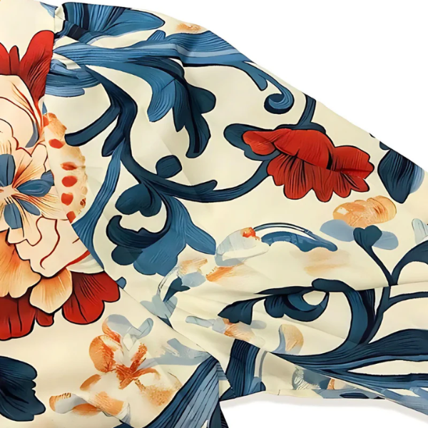 Vestra™ | Luna floral striped collar top