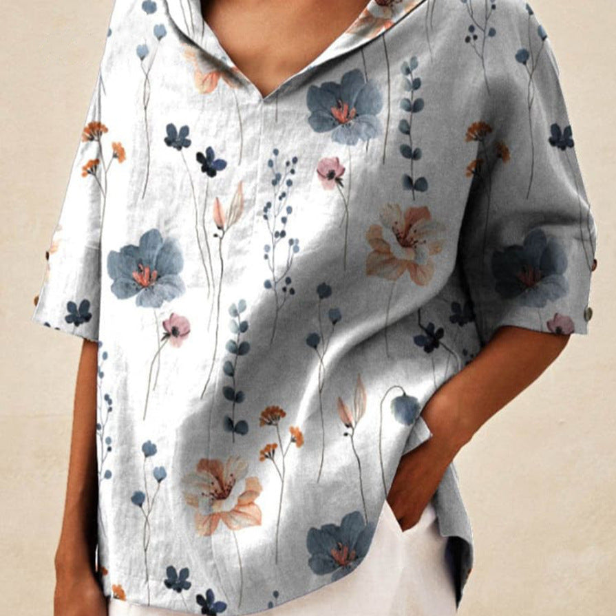 Vestra™  | Elegant top med V-udskæring