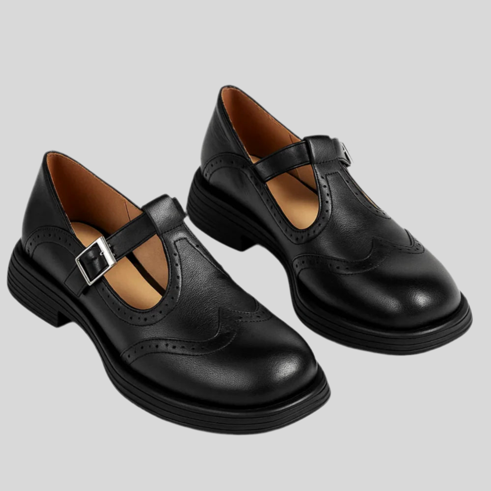Vestra™  – ELEGANTE MARY JANE-SKO I LÆDER