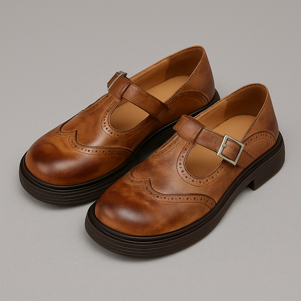 Vestra™  – ELEGANTE MARY JANE-SKO I LÆDER