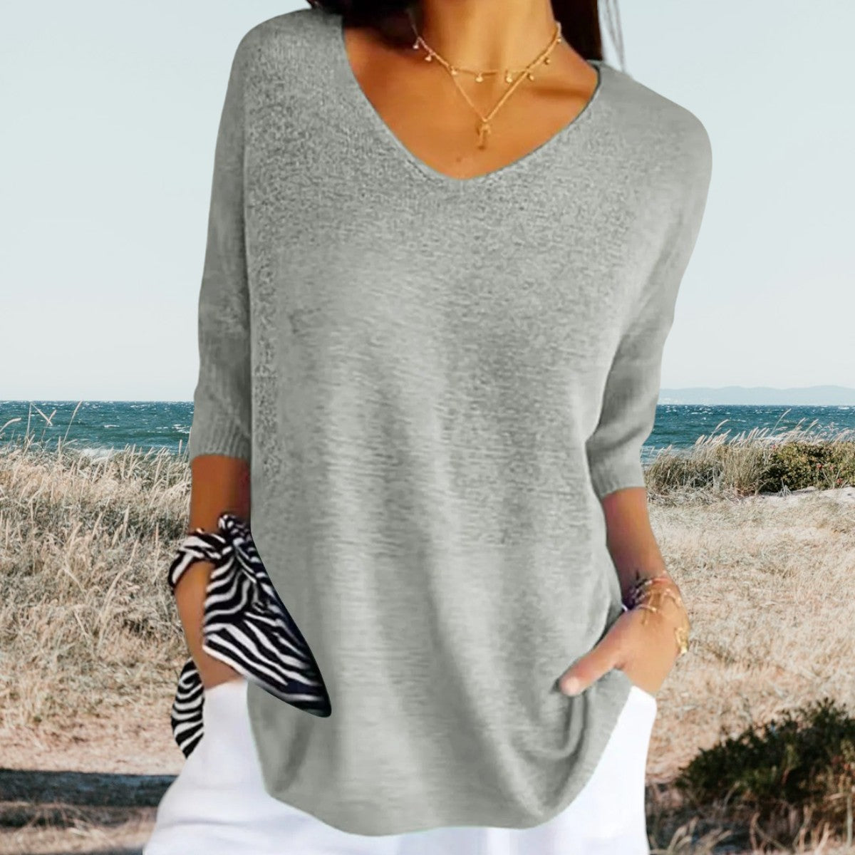 Vestra™  | Stilfuld V-Hals Casual Top