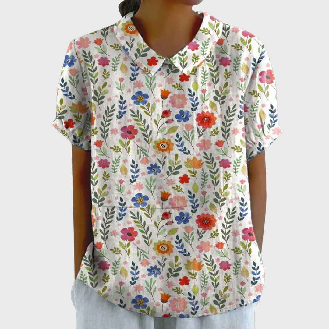 Vestra™ | Blomstret Bluse