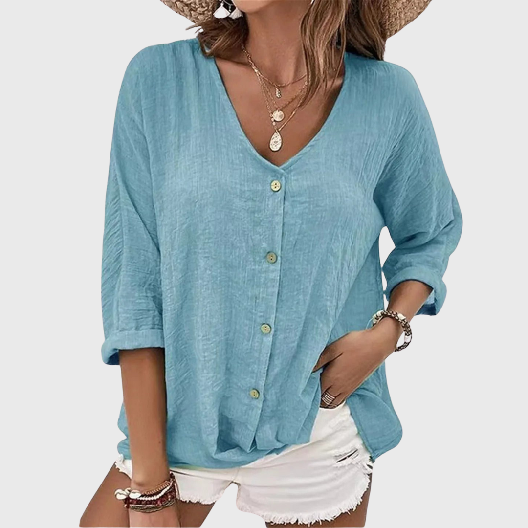 Vestra™  | Komfortabel og Casual Skjorte med Knapper