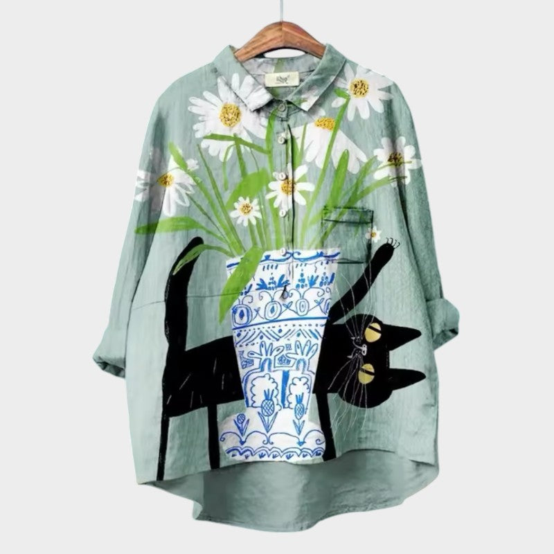 Vestra™  | Kunstnerisk Printbluse