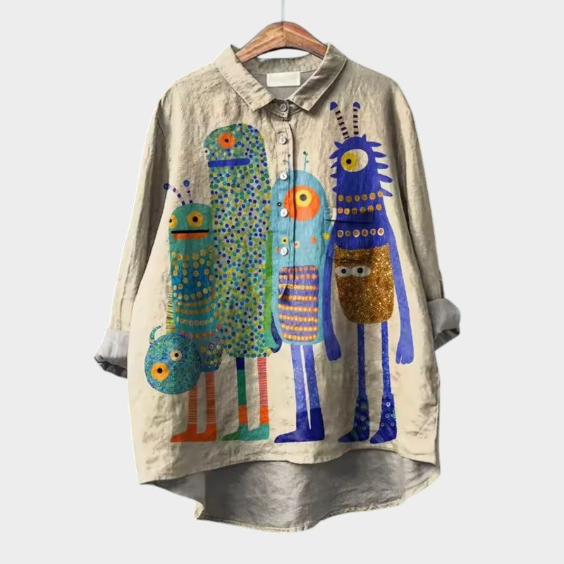 Vestra™  | Kunstnerisk Printbluse