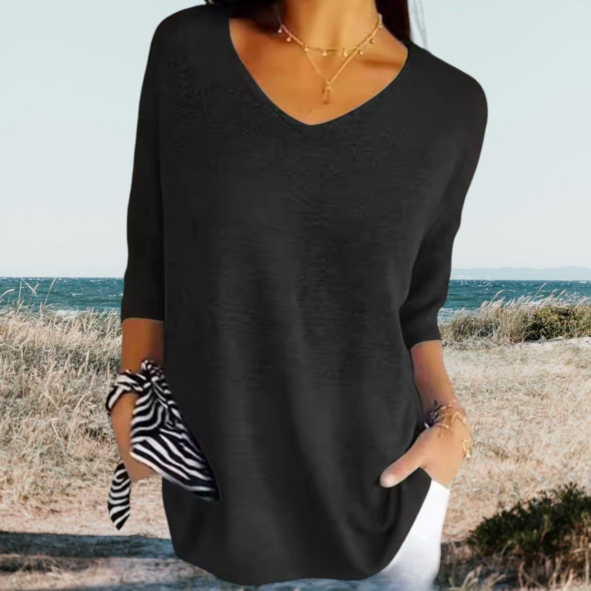 Vestra™  | Stilfuld V-Hals Casual Top