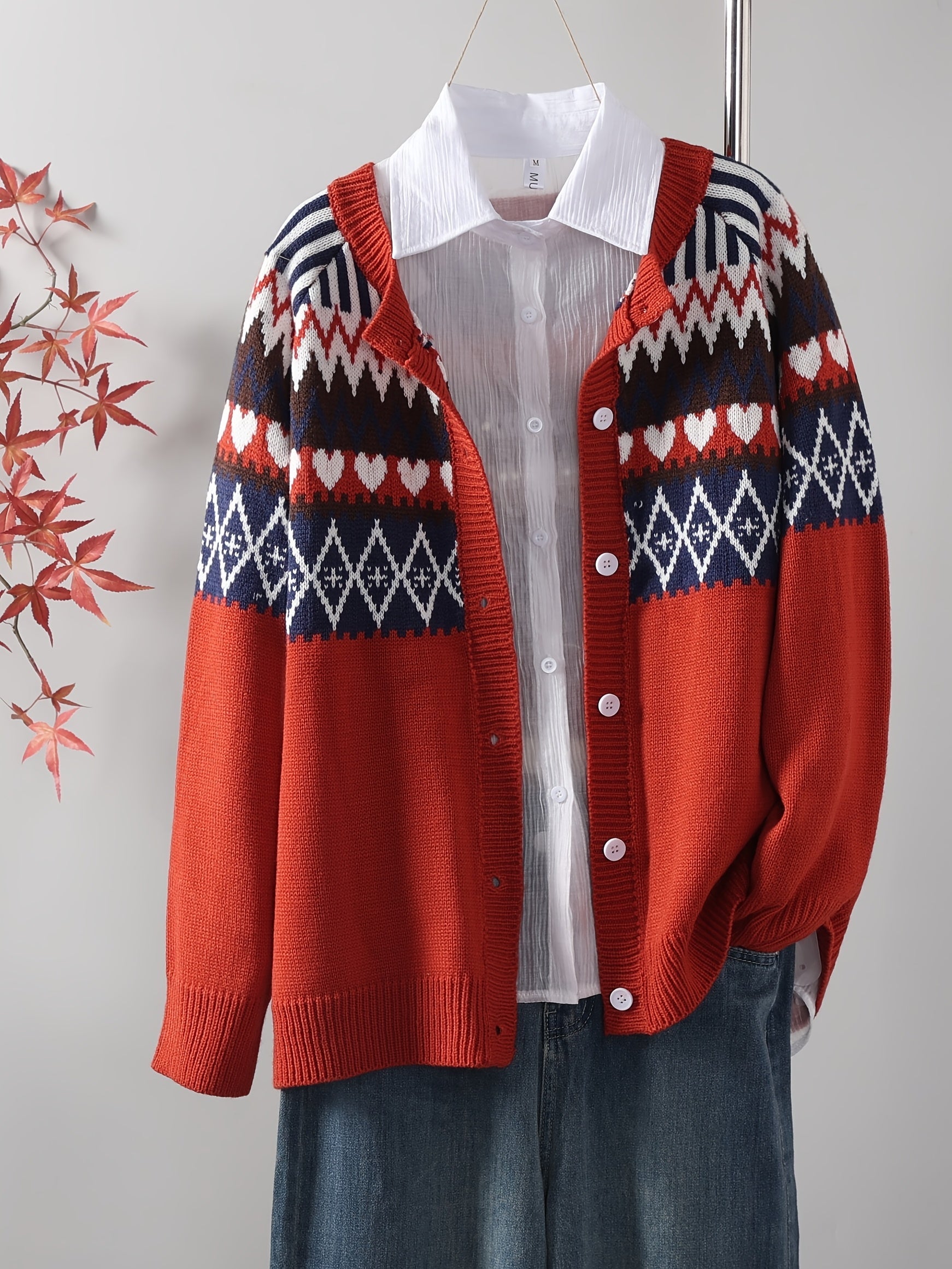 Vestra™  | Klassisk Strikcardigan med Mønster